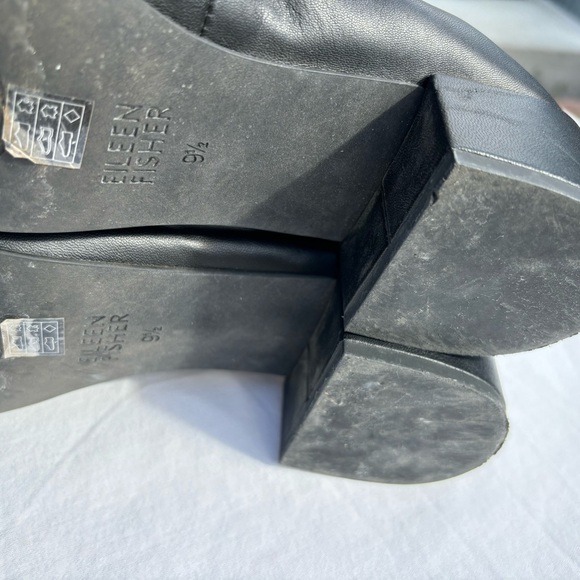 Eileen Fisher Winn Pump Women's Block Heel Shoes in BLACK Size 9.5 - Picture 8 of 10